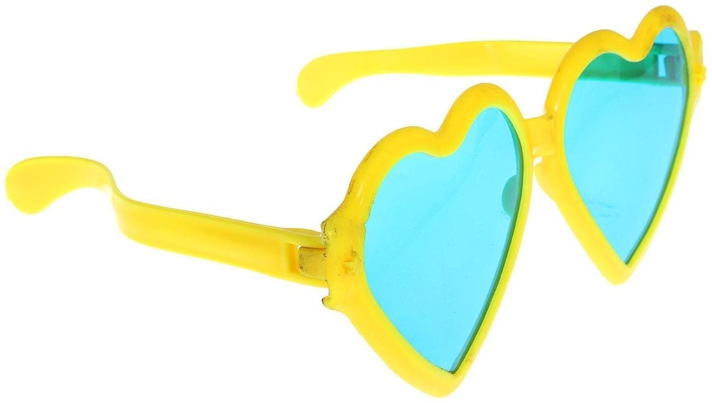 Очки-гиганты «Сердечки», цвета МИКС
