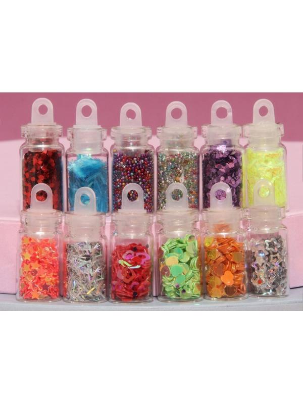 Ассорти для декора, 12 бутылочек