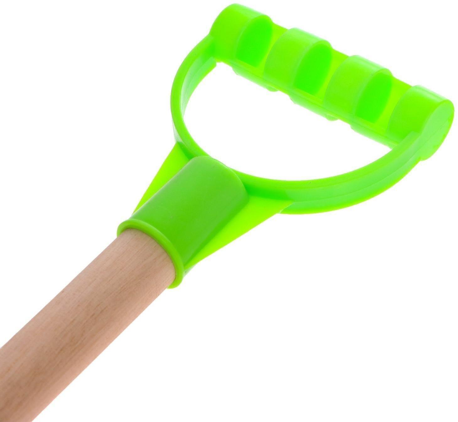 Детская лопатка с деревянной ручкой, 41 см, МИКС