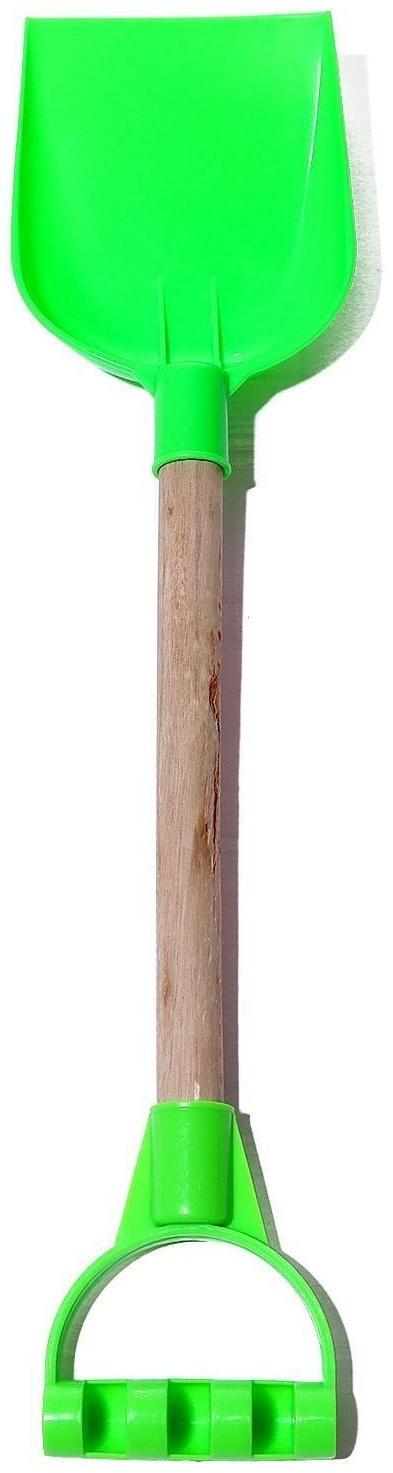 Детская лопатка с деревянной ручкой, 41 см, МИКС