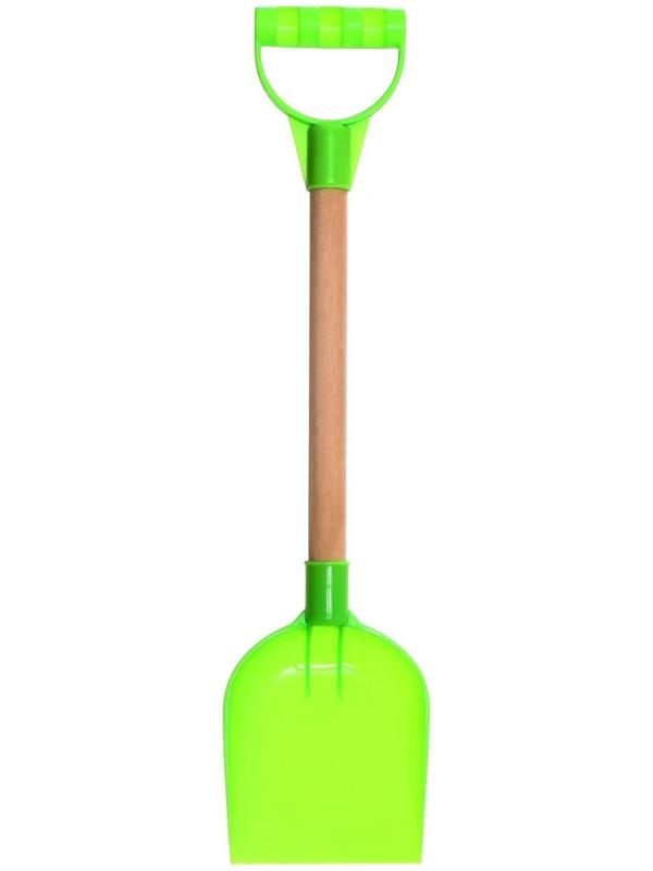 Детская лопатка с деревянной ручкой, 41 см, МИКС
