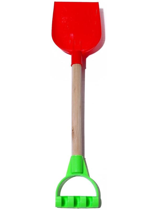 Детская лопатка с деревянной ручкой, 41 см, МИКС