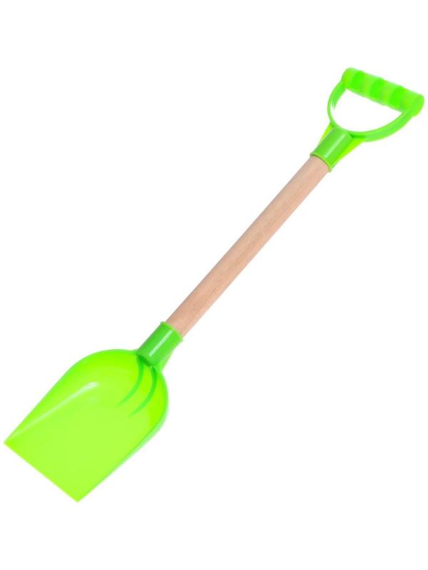 Детская лопатка с деревянной ручкой, 41 см, МИКС