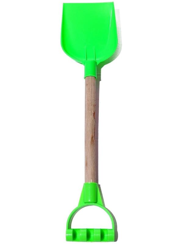 Детская лопатка с деревянной ручкой, 41 см, МИКС