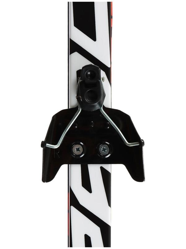 Комплект лыжный: пластиковые лыжи 185 см без насечек, стеклопластиковые палки 145 см, крепления NN75 мм