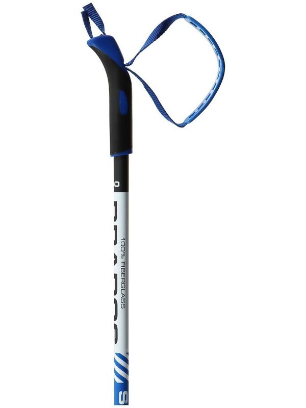 Комплект лыжный: пластиковые лыжи 185 см без насечек, стеклопластиковые палки 145 см, крепления NN75 мм