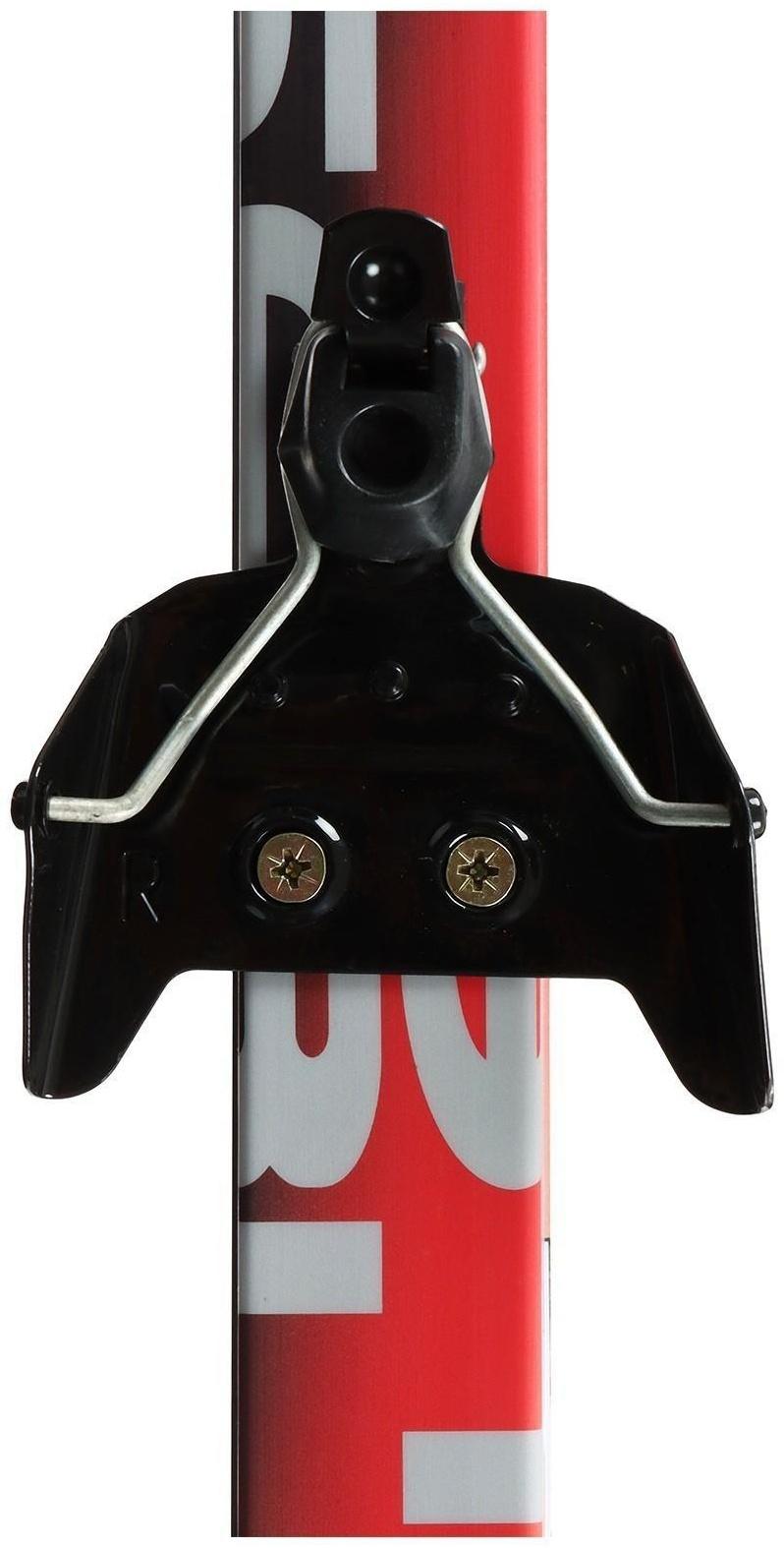 Комплект лыжный: пластиковые лыжи 150 см без насечек, стеклопластиковые палки 110 см, крепления NN75 мм, цвета МИКС