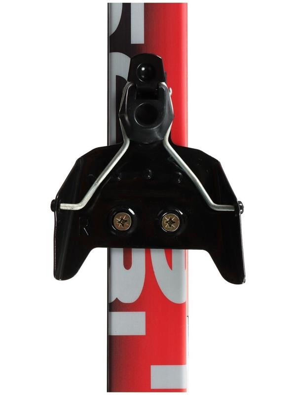 Комплект лыжный: пластиковые лыжи 150 см без насечек, стеклопластиковые палки 110 см, крепления NN75 мм, цвета МИКС