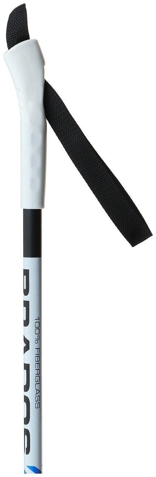 Комплект лыжный: пластиковые лыжи 150 см с насечкой, стеклопластиковые палки 110 см, крепления SNS, цвета МИКС