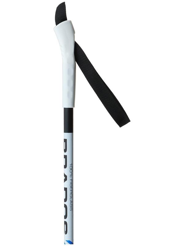 Комплект лыжный: пластиковые лыжи 150 см с насечкой, стеклопластиковые палки 110 см, крепления SNS, цвета МИКС