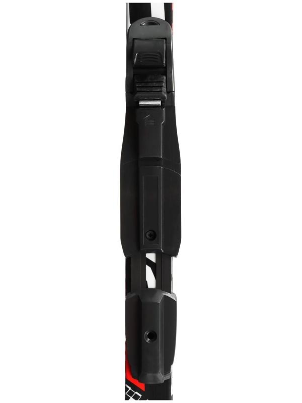 Комплект лыжный: пластиковые лыжи 150 см с насечкой, стеклопластиковые палки 110 см, крепления SNS, цвета МИКС