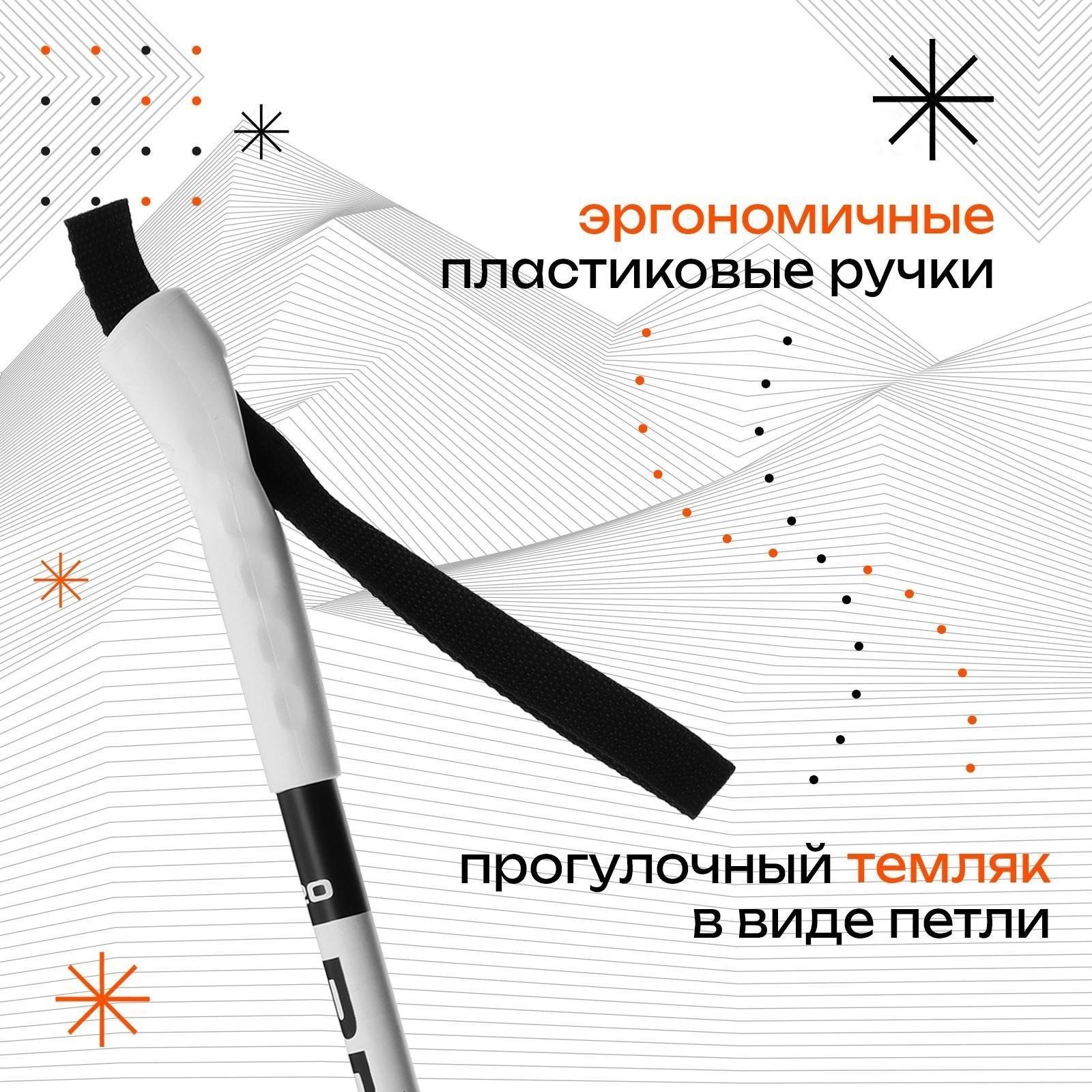 Палки лыжные стеклопластиковые ЦСТ, 120 см, цвета микс