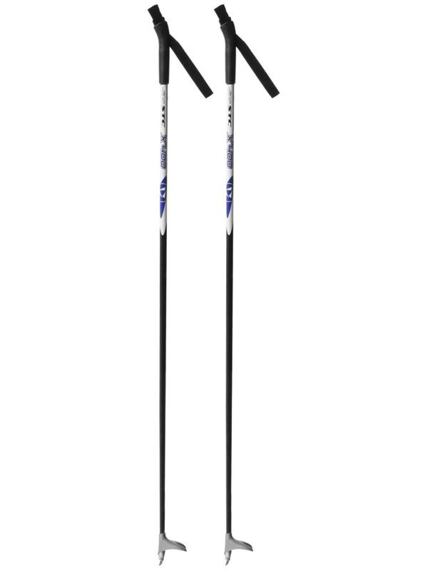 Палки лыжные стеклопластиковые ЦСТ, 120 см, цвета микс