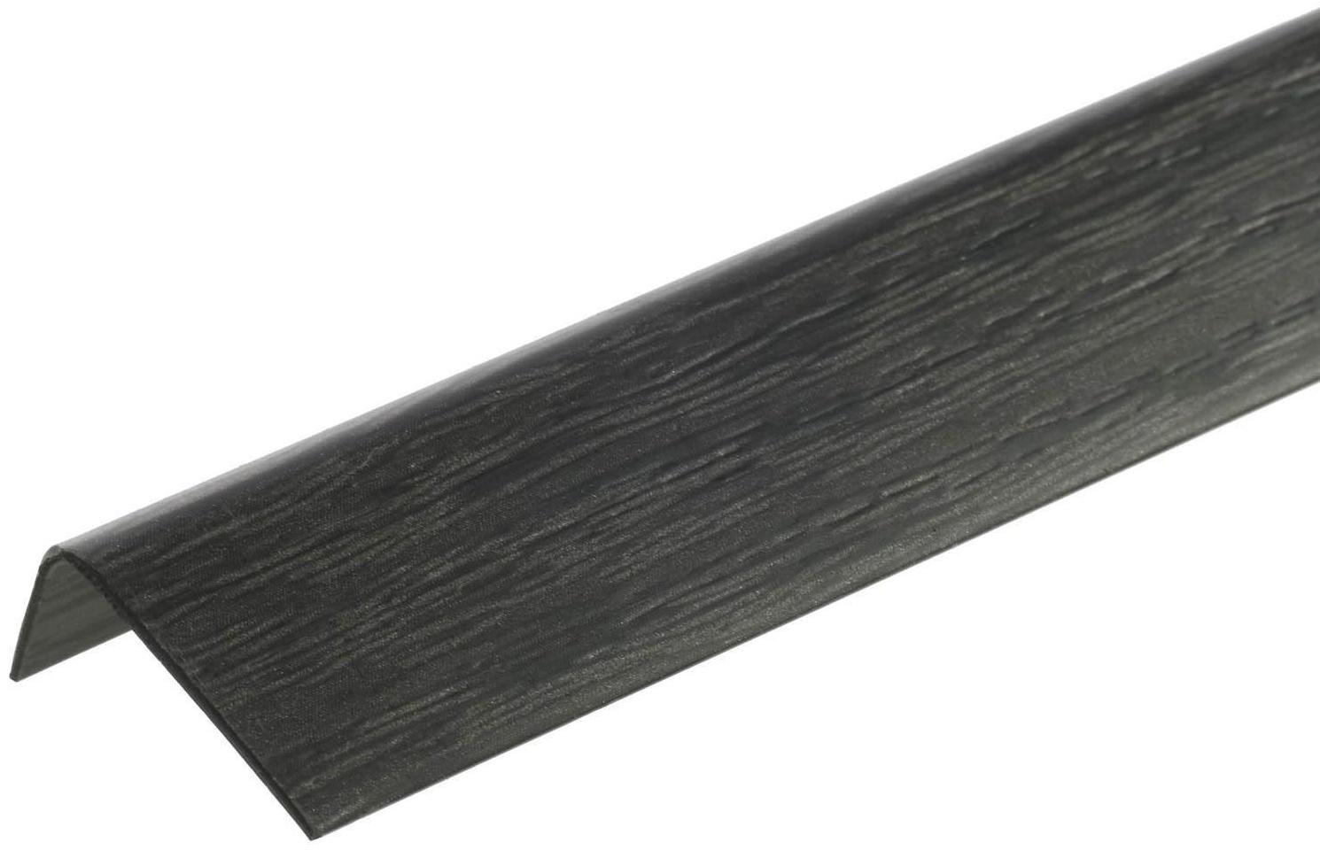 Уголок арочный 20*12, 2,7м венге чёрный