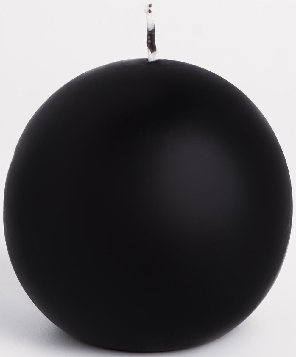 Свеча-шар, 8 см, 12 ч, 240 г, черный