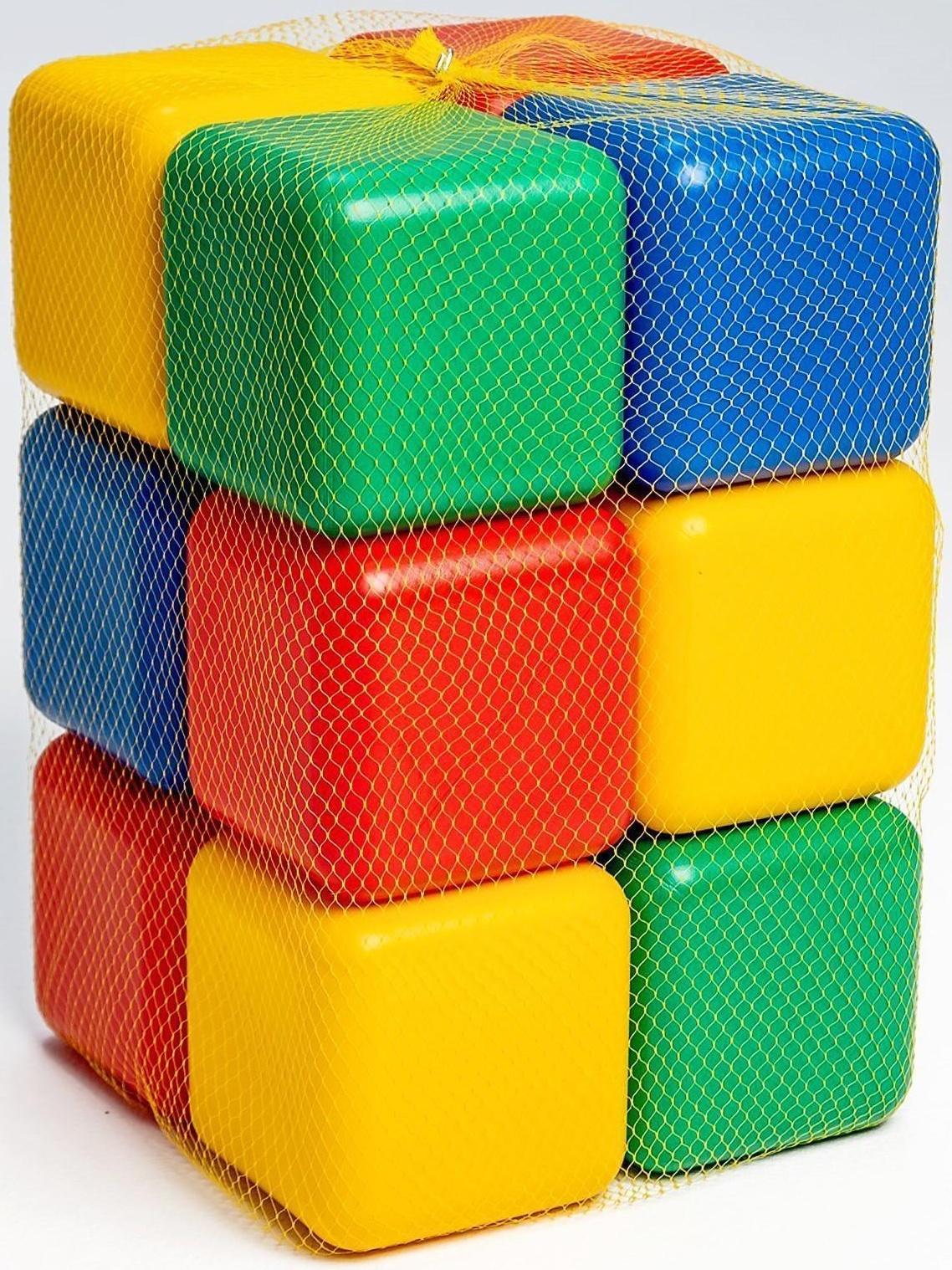 Набор цветных кубиков, 12 штук, 12 х 12 см