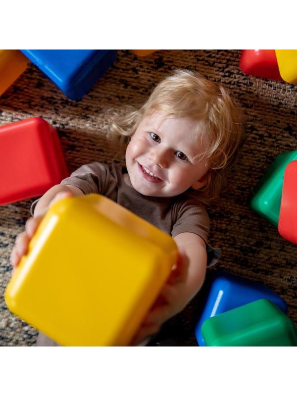 Набор цветных кубиков, 12 штук, 12 х 12 см