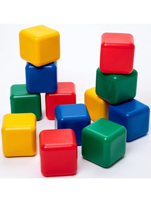 Набор цветных кубиков, 12 штук, 12 х 12 см