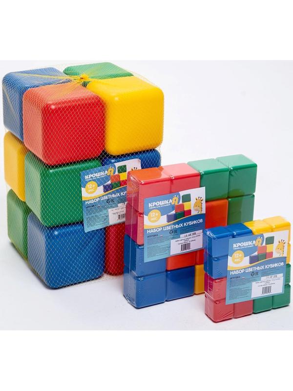 Набор цветных кубиков, 12 штук, 12 х 12 см