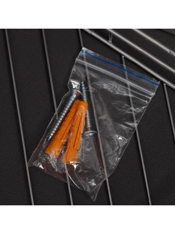 Полка угловая, 1 ярус, 20×20×10,5 см, цвет хром