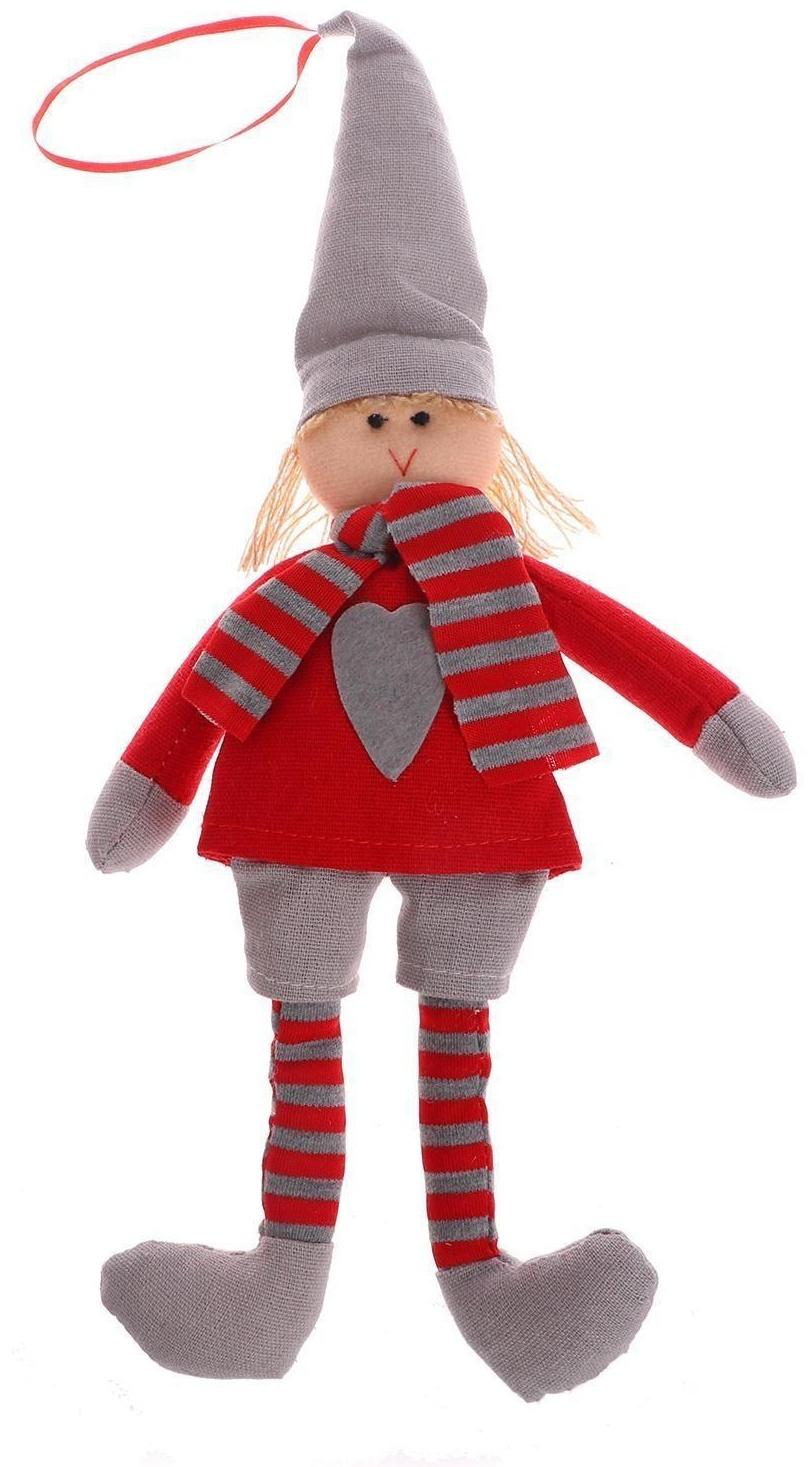 Кукла интерьерная «Кукла», в колпаке, с сердцем на кофточке