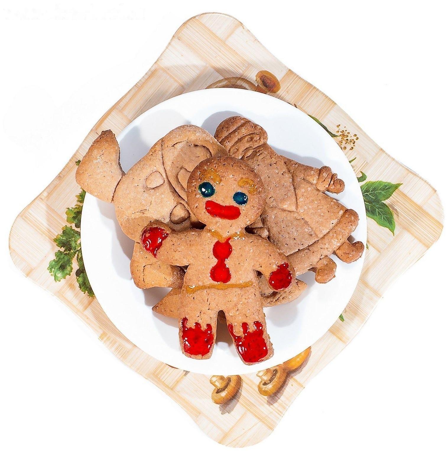 Форма для печенья «Пряничный человечек», вырубка, штамп, 11,5×8 см, цвет жёлтый