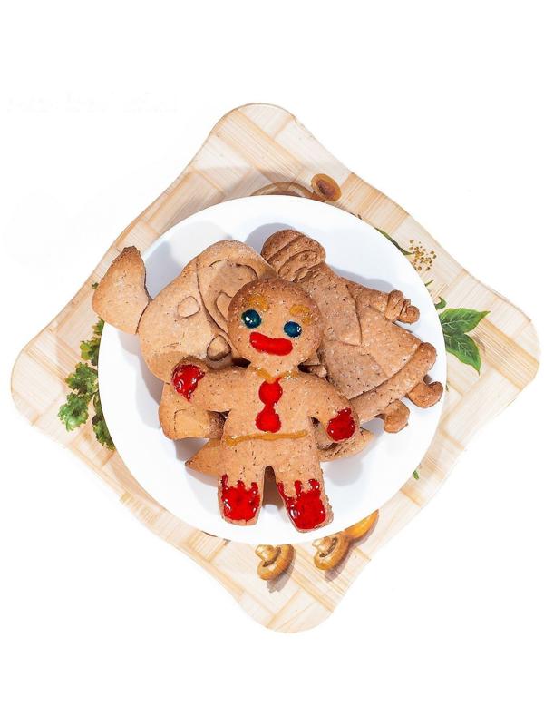 Форма для печенья «Пряничный человечек», вырубка, штамп, 11,5×8 см, цвет жёлтый