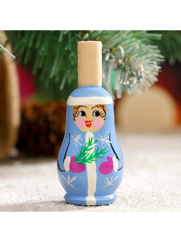 Свистулька «Снегурочка», 3х7 см, микс