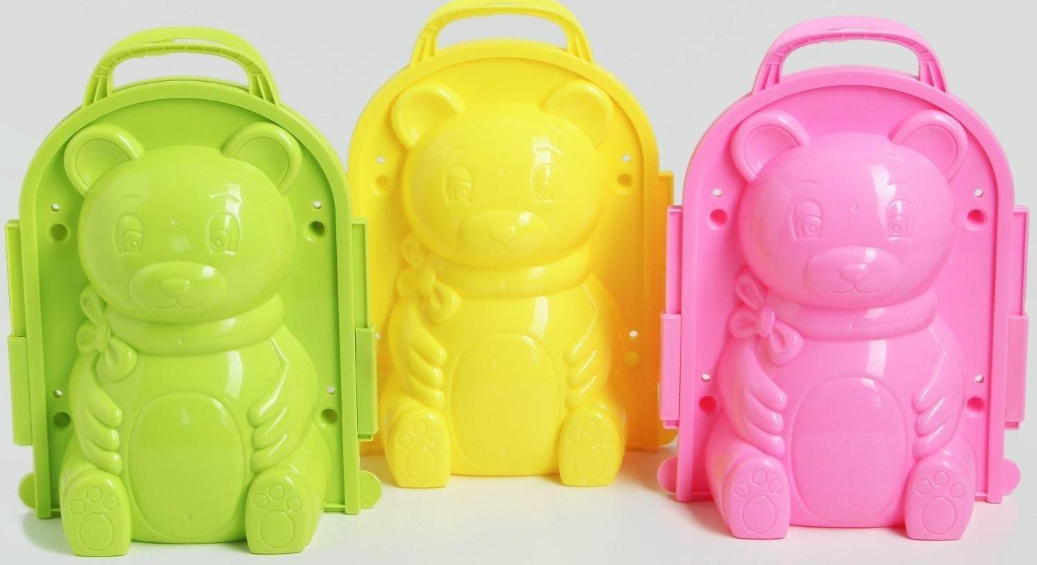 Снежколеп-песколеп «Мишка», цвета МИКС