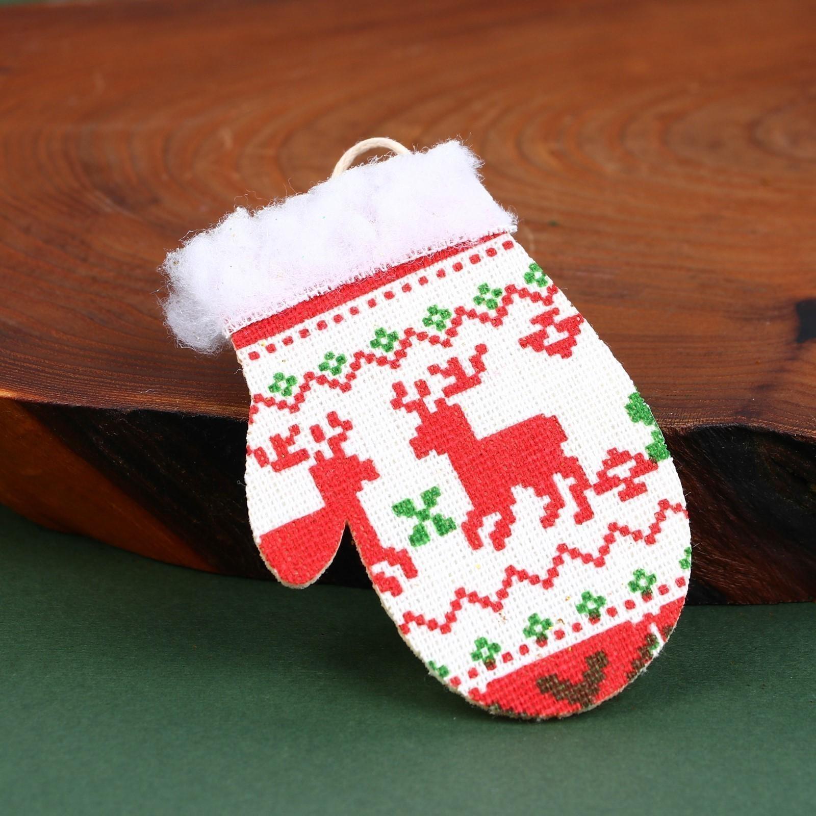 Новогодние витые свечи с декором «Тепла в Новом году!», набор