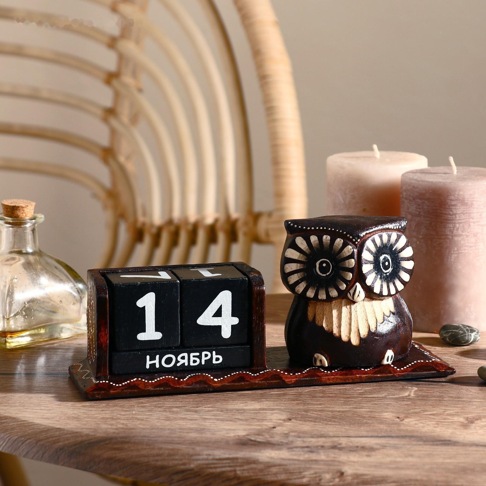 Календарь настольный дерево 