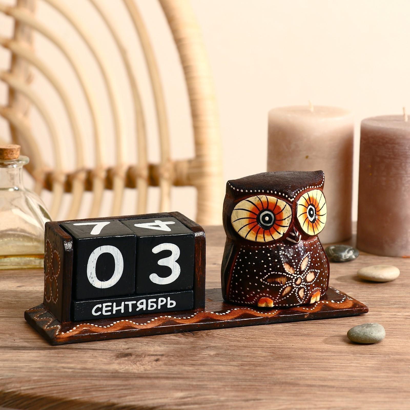 Календарь настольный дерево 