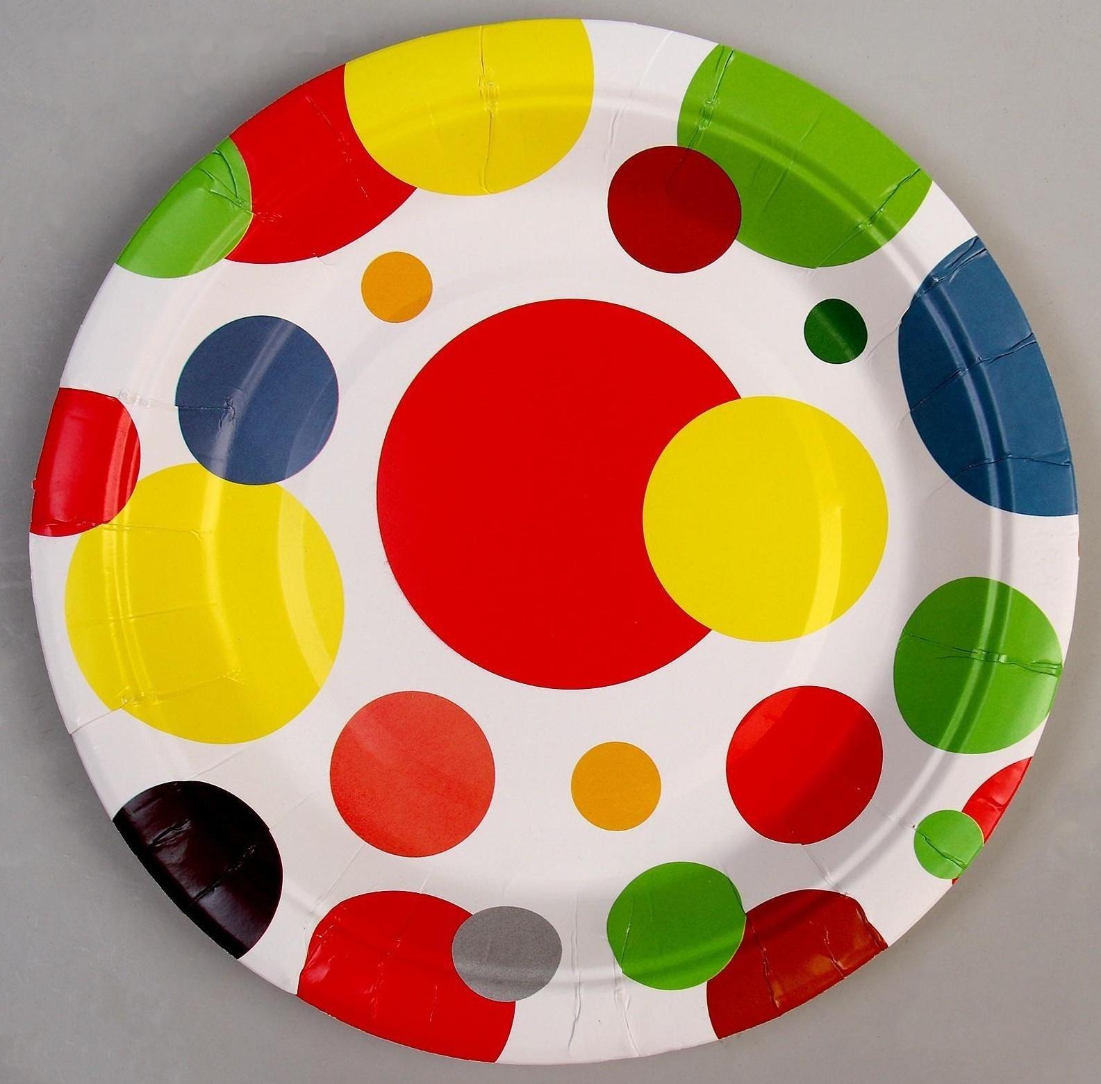 Тарелка бумажная «Яркий праздник», 18 см, набор 6 шт.