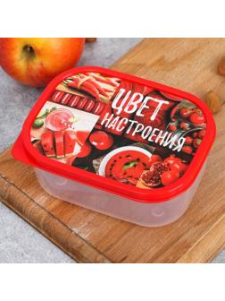 Ланч-бокс «Цвет настроения красный», 0.5 л