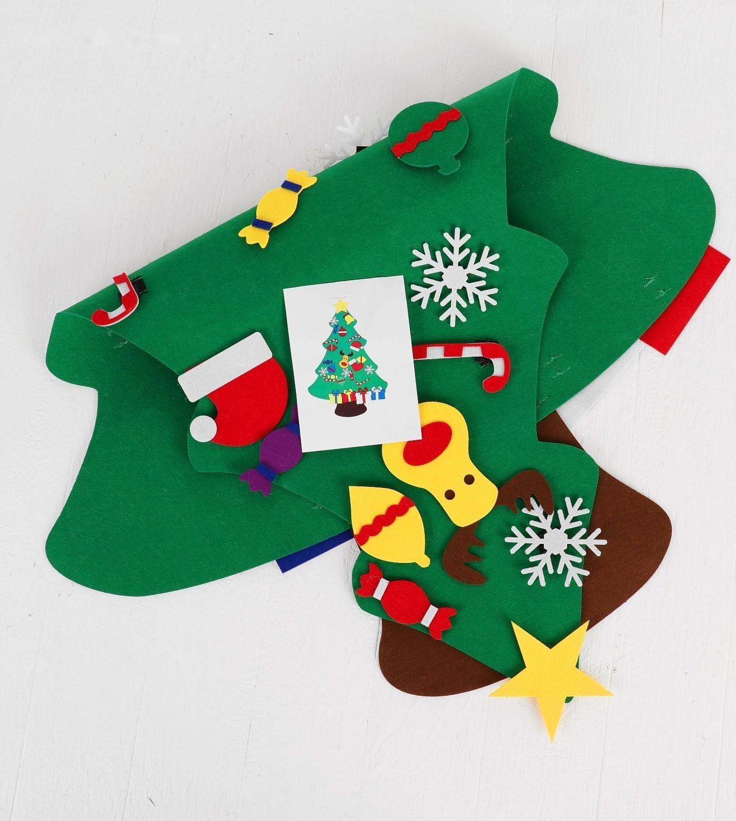 Игра из фетра «Ёлочка», украшения на липучках, размер 95×70 см