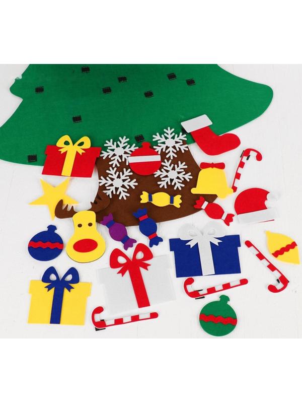 Игра из фетра «Ёлочка», украшения на липучках, размер 95×70 см