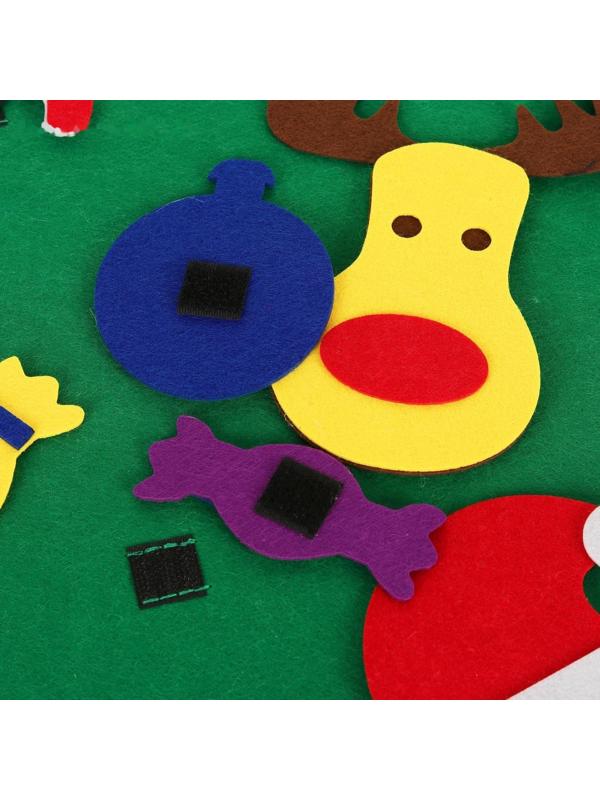 Игра из фетра «Ёлочка», украшения на липучках, размер 95×70 см