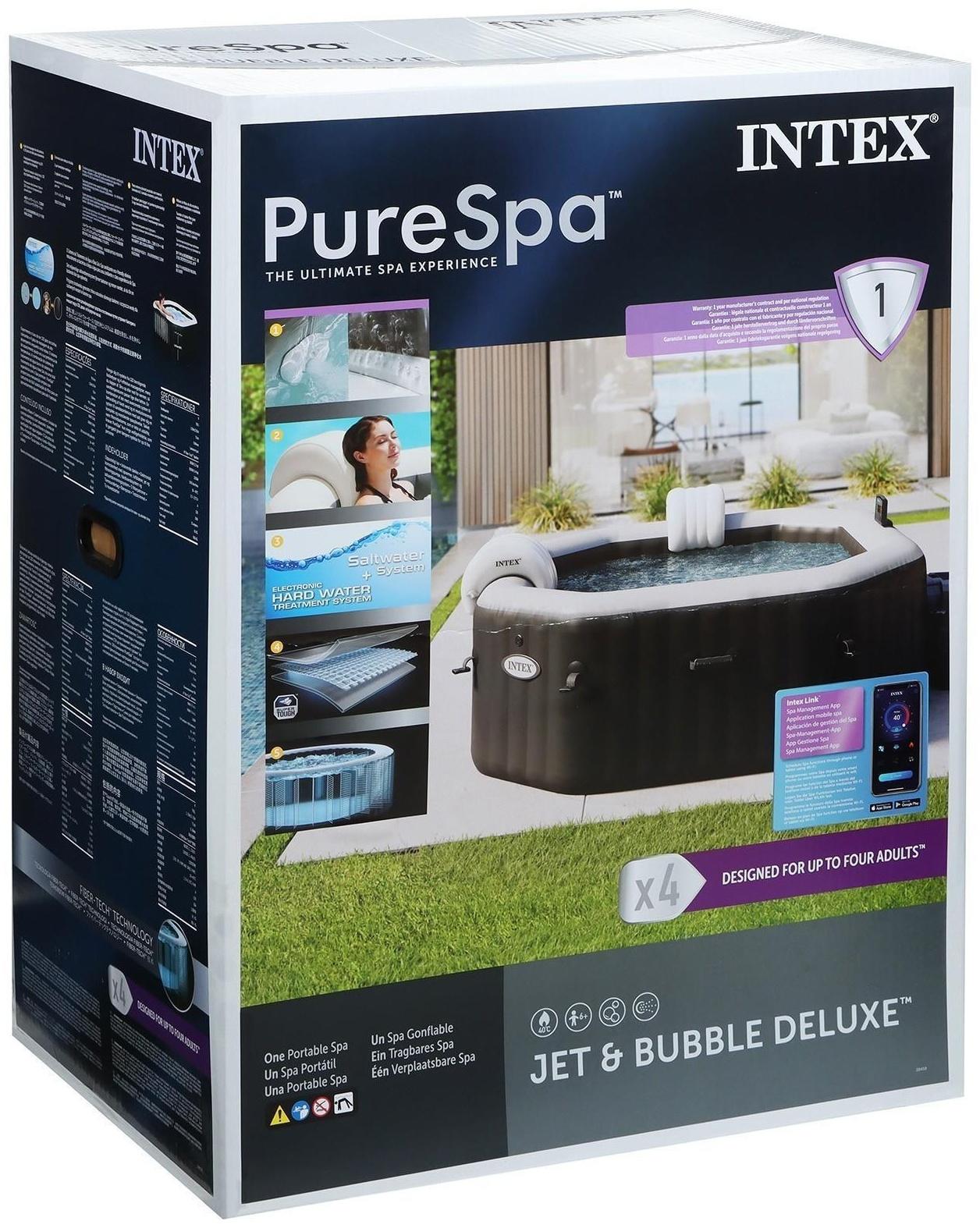 SPA бассейн JET AND BUBBLE DELUXE SET, 201 x 71 см, 220-240V, от 6 лет, 28458 INTEX