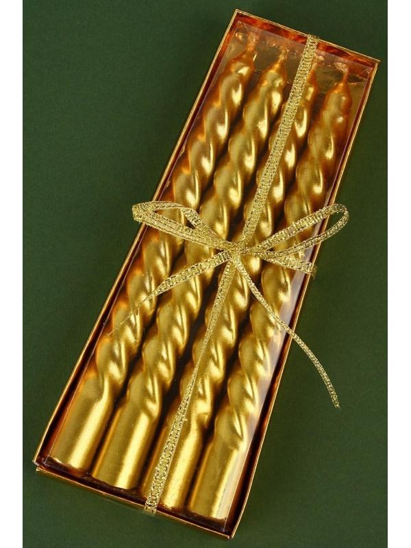 Свечи витые «С Новым годом!», набор 4 шт, без аромата