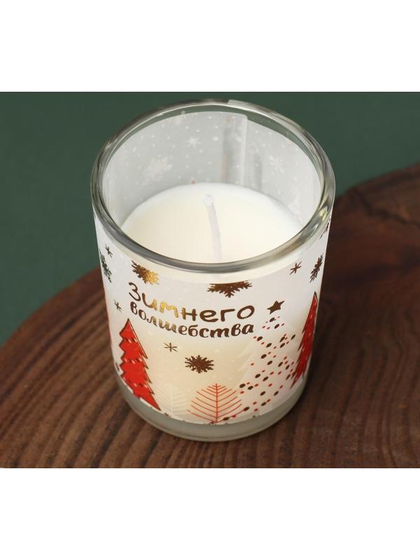 Новогодние свечи «Зимнего волшебства», набор 3 шт.