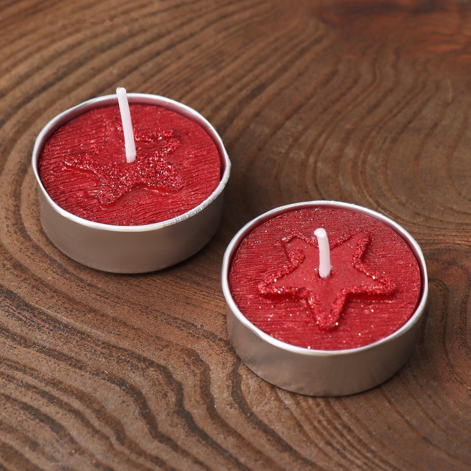 Новогодние свечи «Счастья», набор 3 шт.