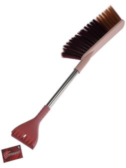 Щетка сметка TORSO, 62 см, со скребком, МИКС