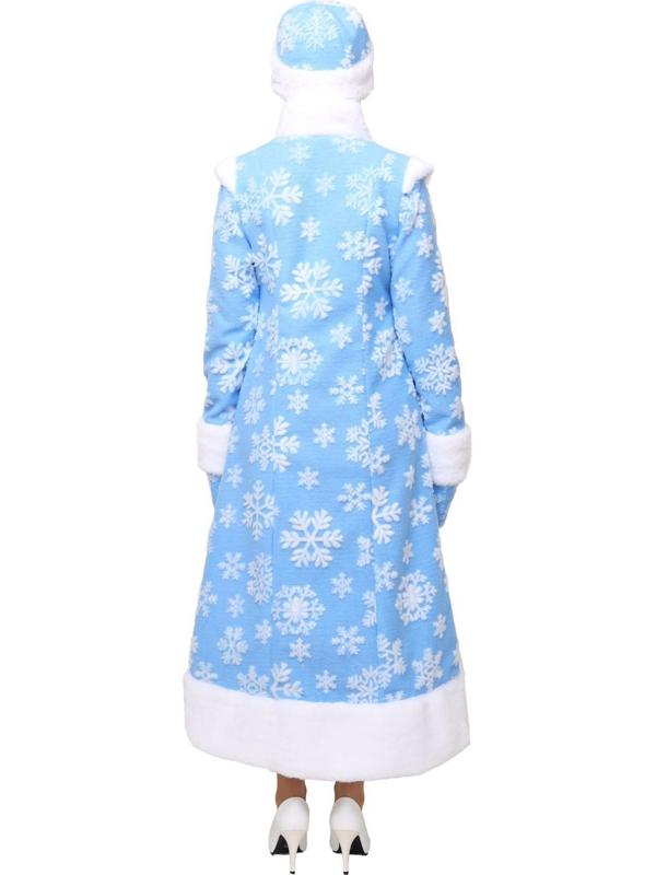 Карнавальный костюм «Снегурочка Боярская», шубка, шапочка, рукавички, р. 52