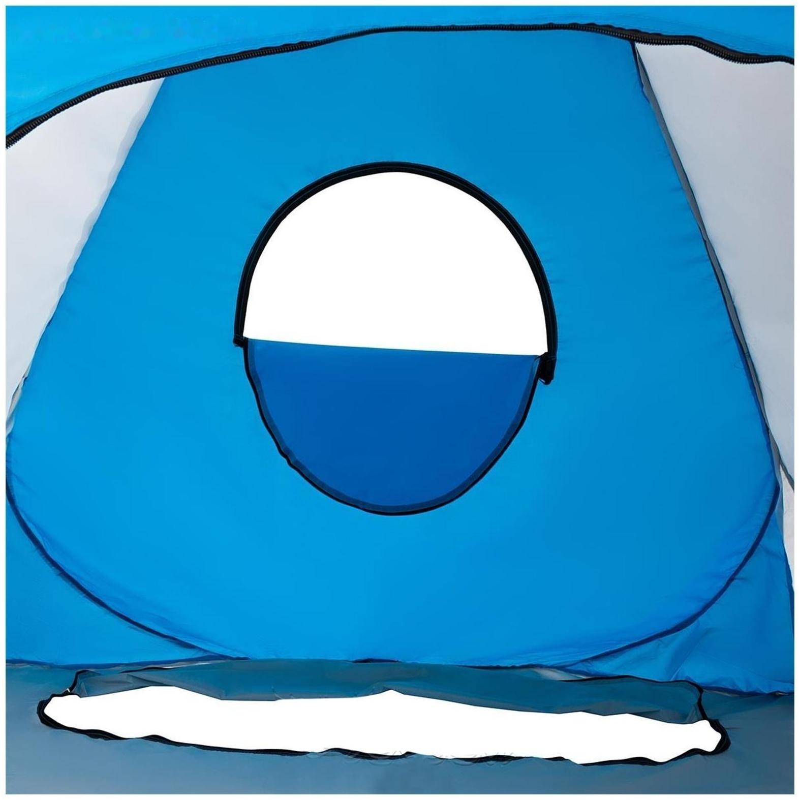 Палатка самораскрывающаяся, дно на молнии, 2 х 2 м, цвет бело-голубой (PR-D-TNC-038-2)