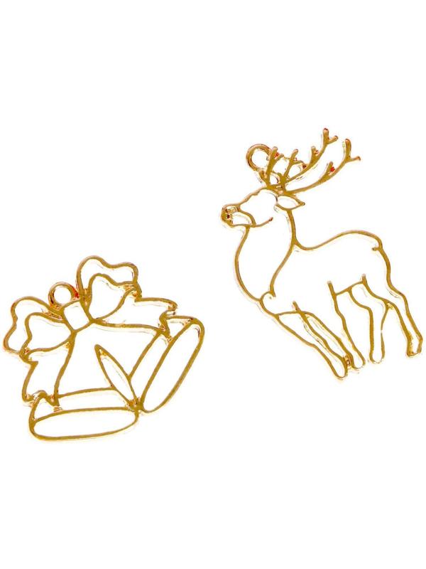 Набор для опытов, украшения из эпоксидной смолы, «Олень и колокольчики»