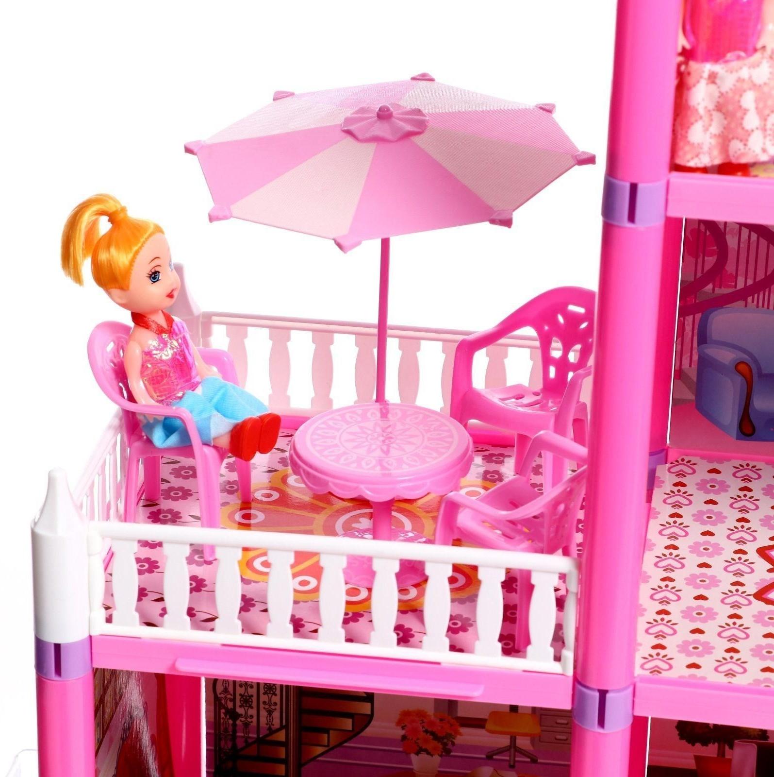 Дом для кукол «Коттедж» с куклами и аксессуарами