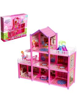 Дом для кукол «Коттедж» с куклами и аксессуарами