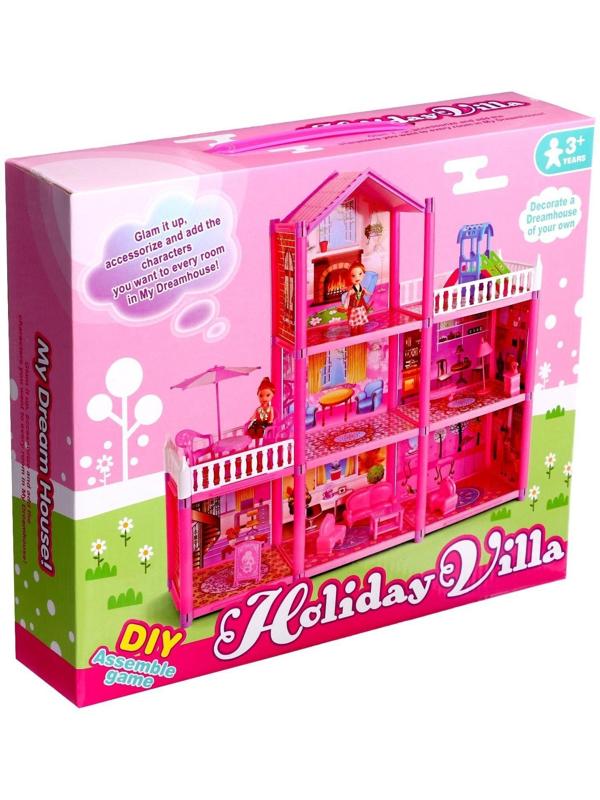 Дом для кукол «Коттедж» с куклами и аксессуарами