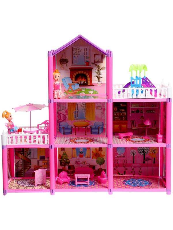 Дом для кукол «Коттедж» с куклами и аксессуарами