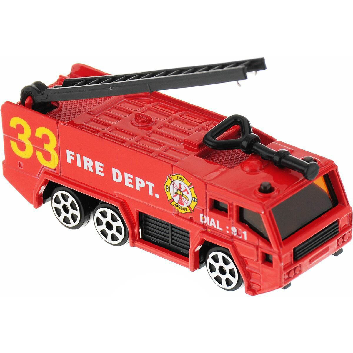 Металлическая машинка Street Machine «Спецслужба: Пожарная машина» АРТ601 / Красный
